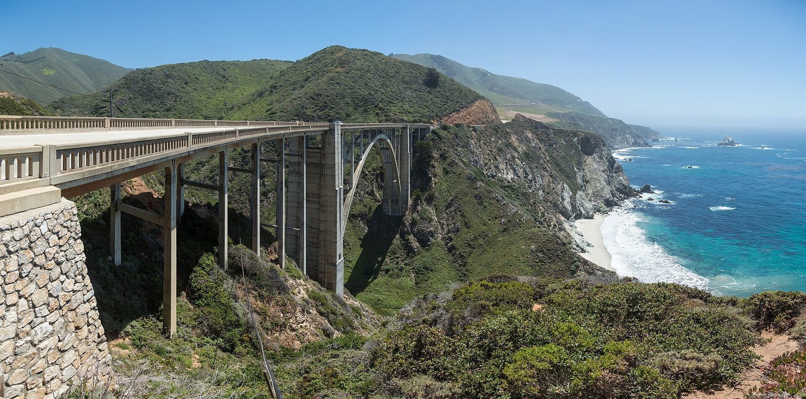 Bixby Creek Bridge on the Big Sur coast of California