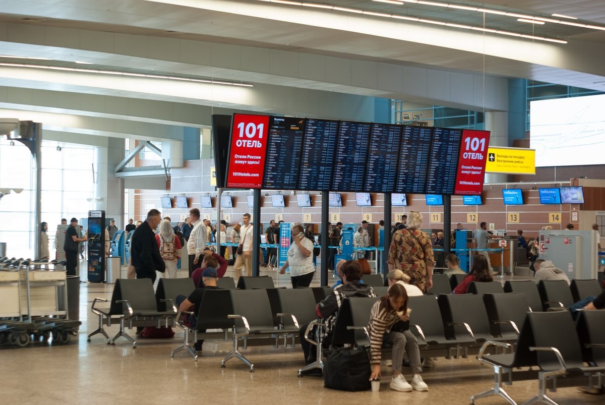 Terminal D at Sheremetyevo airport in Moscow