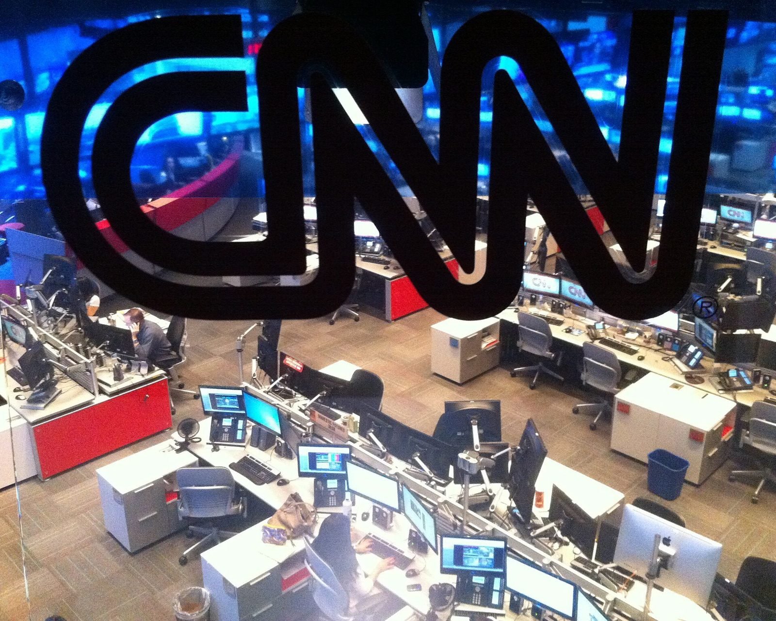 The CNN newsroom in Atlanta